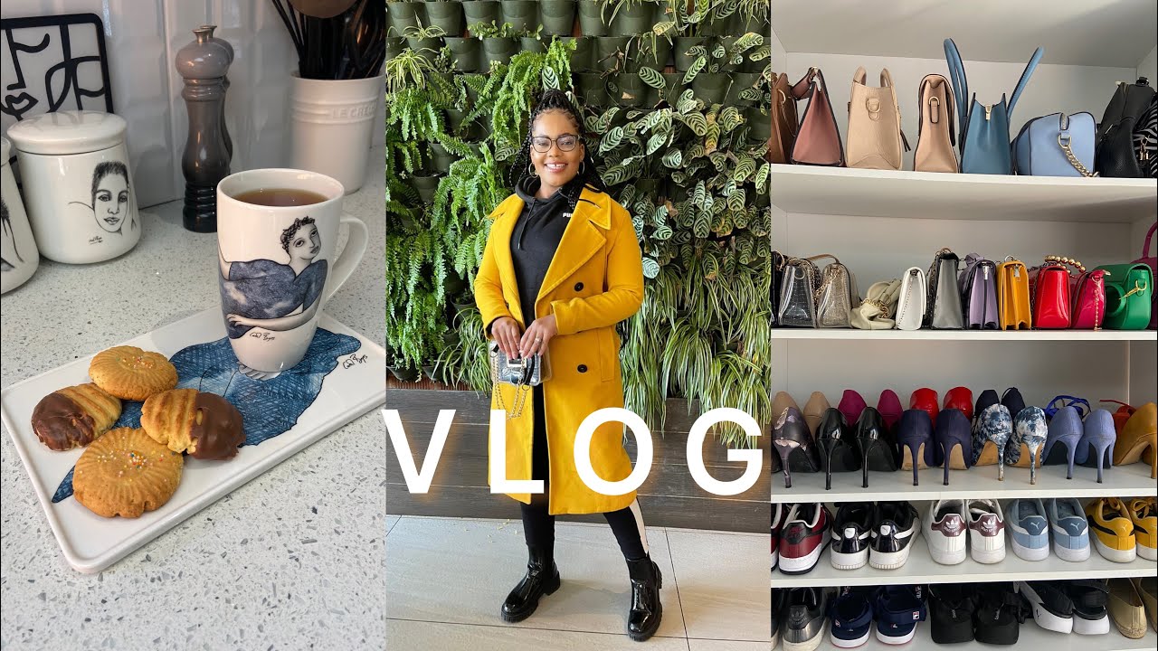 Vlog: Baking biscuits | My Nephew’s birthday lunch | Organising my shoes and bags | SA YouTuber