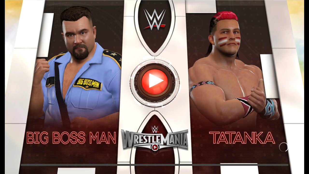 WWE 2K17 Бой между Big Boss Man - Tatanka