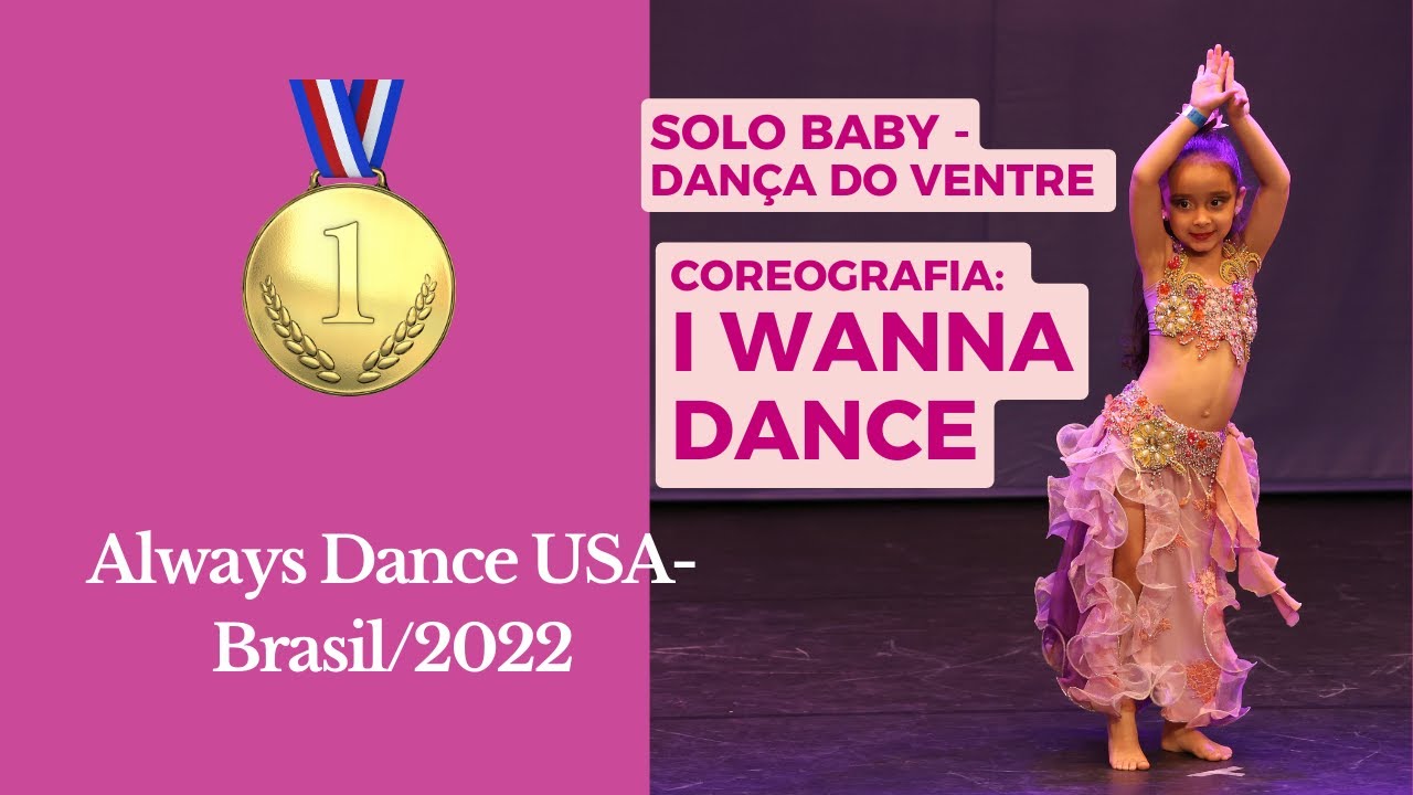 ALWAYS DANCE USA_BRASIL/ 2022 I 1º LUGAR–DANÇA DO VENTRE-SOLO BABY I Espaço Daniela Guimarães