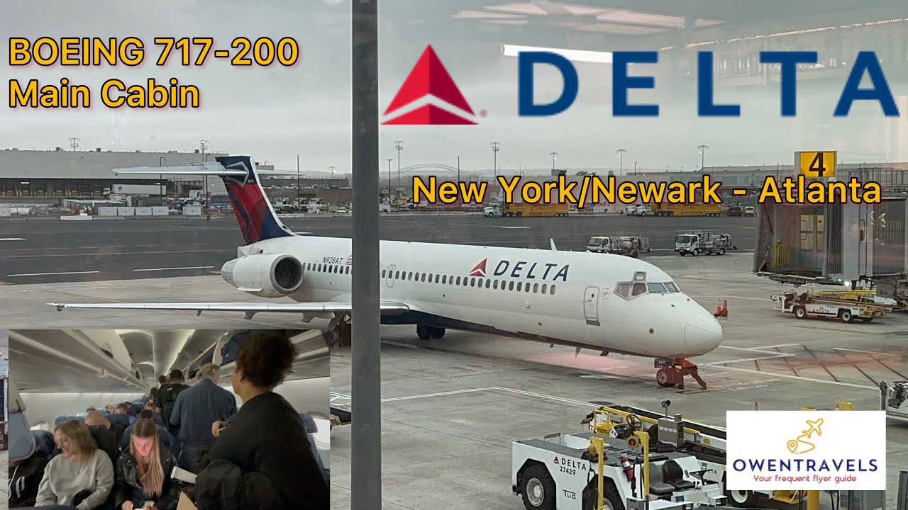 Delta AIrlines Boeing 717 New York / Newark to Atlanta Economy Class