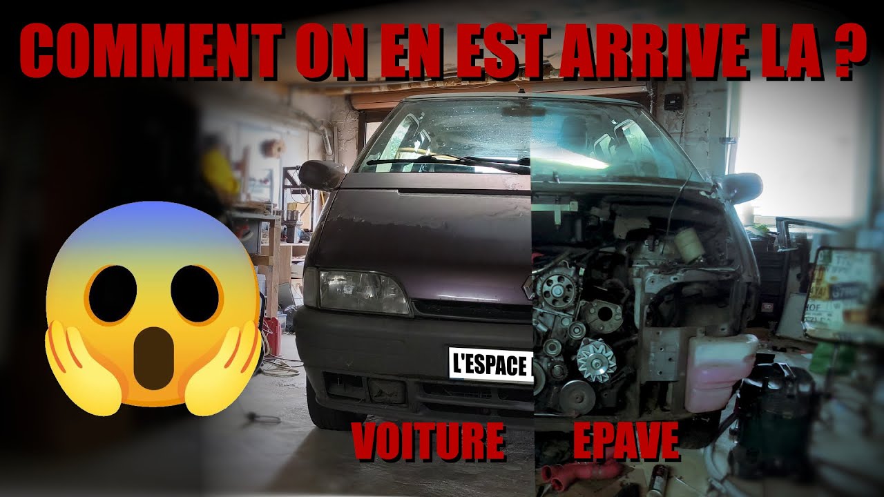 Comment on en arrive à tout démonter ? 🤔 Restauration Renault Espace – Ép.1🔧#renaultespace #garage  