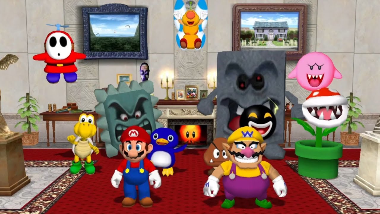 Mario Party 8 // All Duel Minigames (Mario VS Wario)