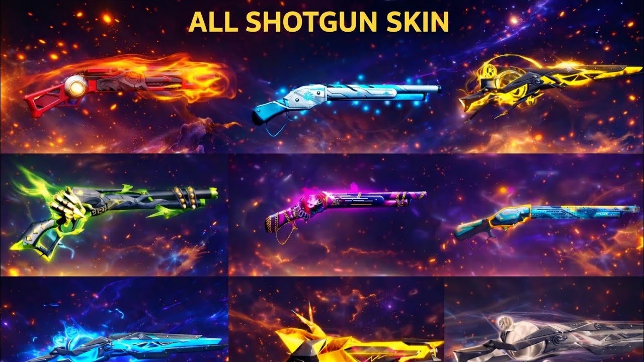 ALL M1887 SHOTGUN SKIN FREE FIRE 🤩 