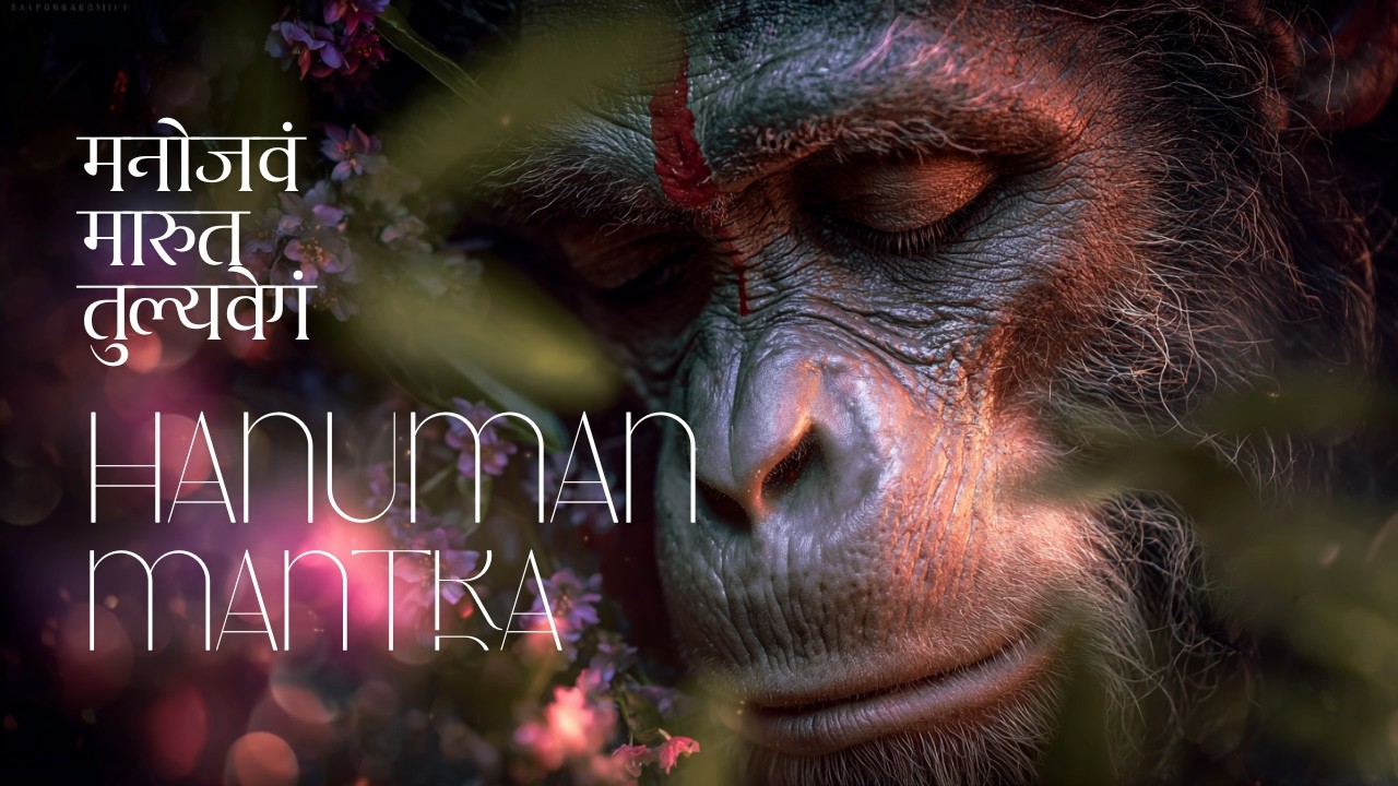 Manojavam Marut Tulya Vegam|मनोजवं मारुततुल्यवेगं |Powerful Hanuman Mantra for Strength & Protection