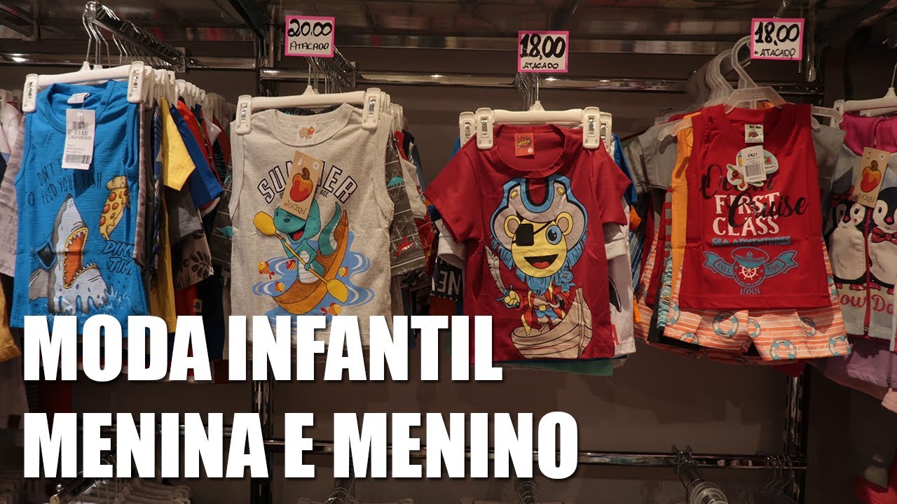MODA INFANTIL NO BRÁS BEM BARATINHA PARA MENINOS E MENINAS