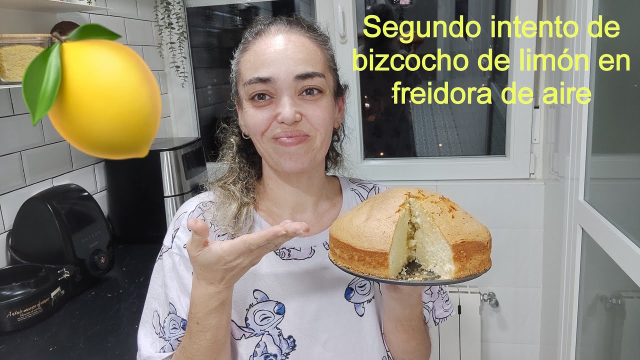 Segundo intento de bizcocho de limón en la freidora de aire 🍋