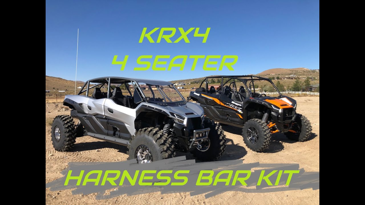 Kawasaki KRX4 Seat Harness kit Front & Back.