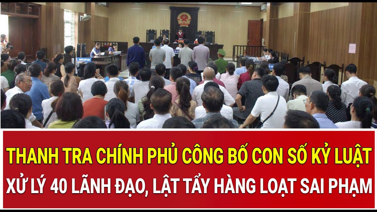 Thanh tra Chính phủ công bố con số kỷ luật chấn động: Xử lý 40 lãnh đạo, lật tẩy hàng loạt sai phạm