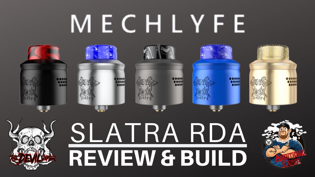 MECHLYFE Slatra RDA Review & Build - Designed by AmbitionZ Vaper!