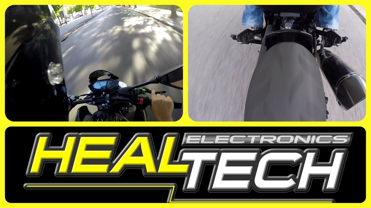 Kawasaki Z800 HealTech QuickShifter easy [Onboard & Fly by]