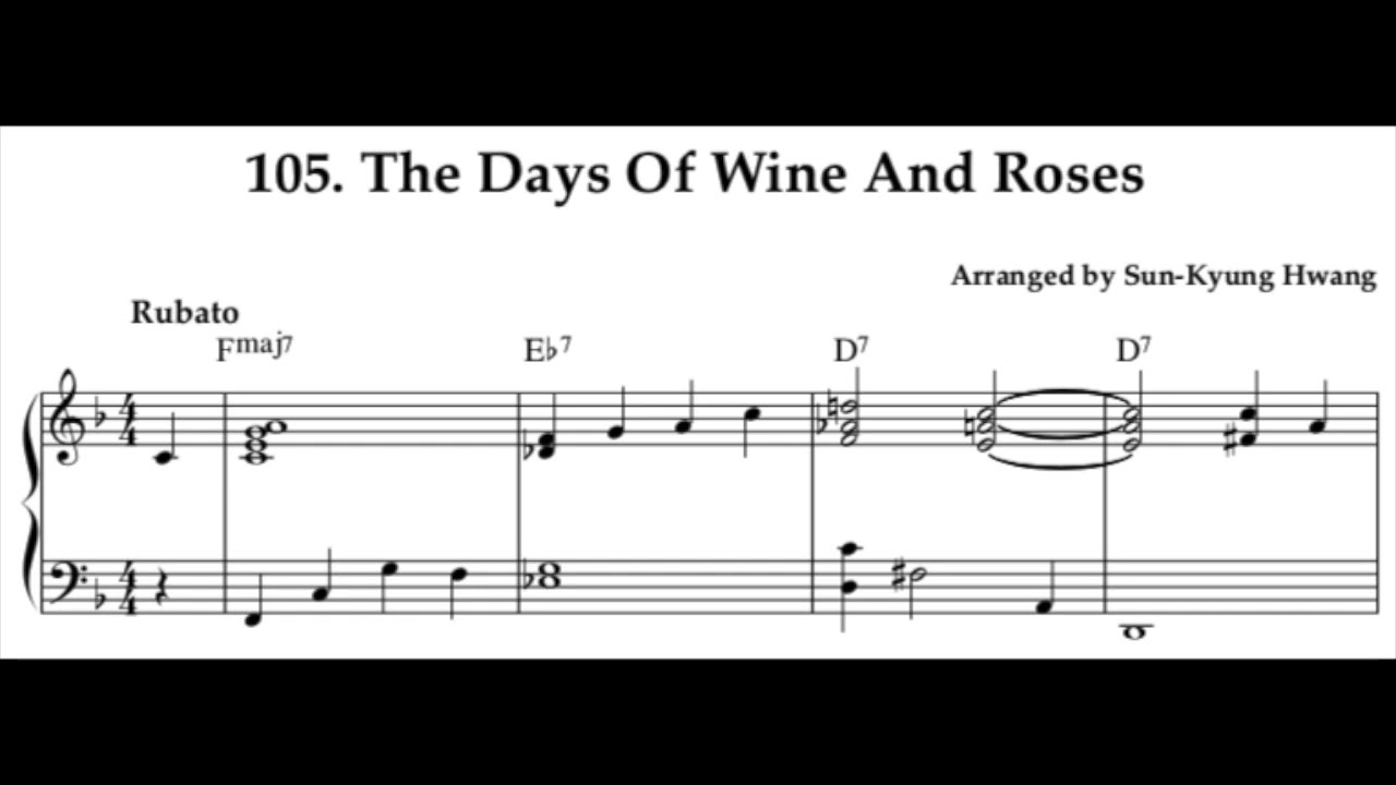 Real Book 1권 105  The Days Of Wine And Roses (Sheet Music, Free Transcription, 무료악보)