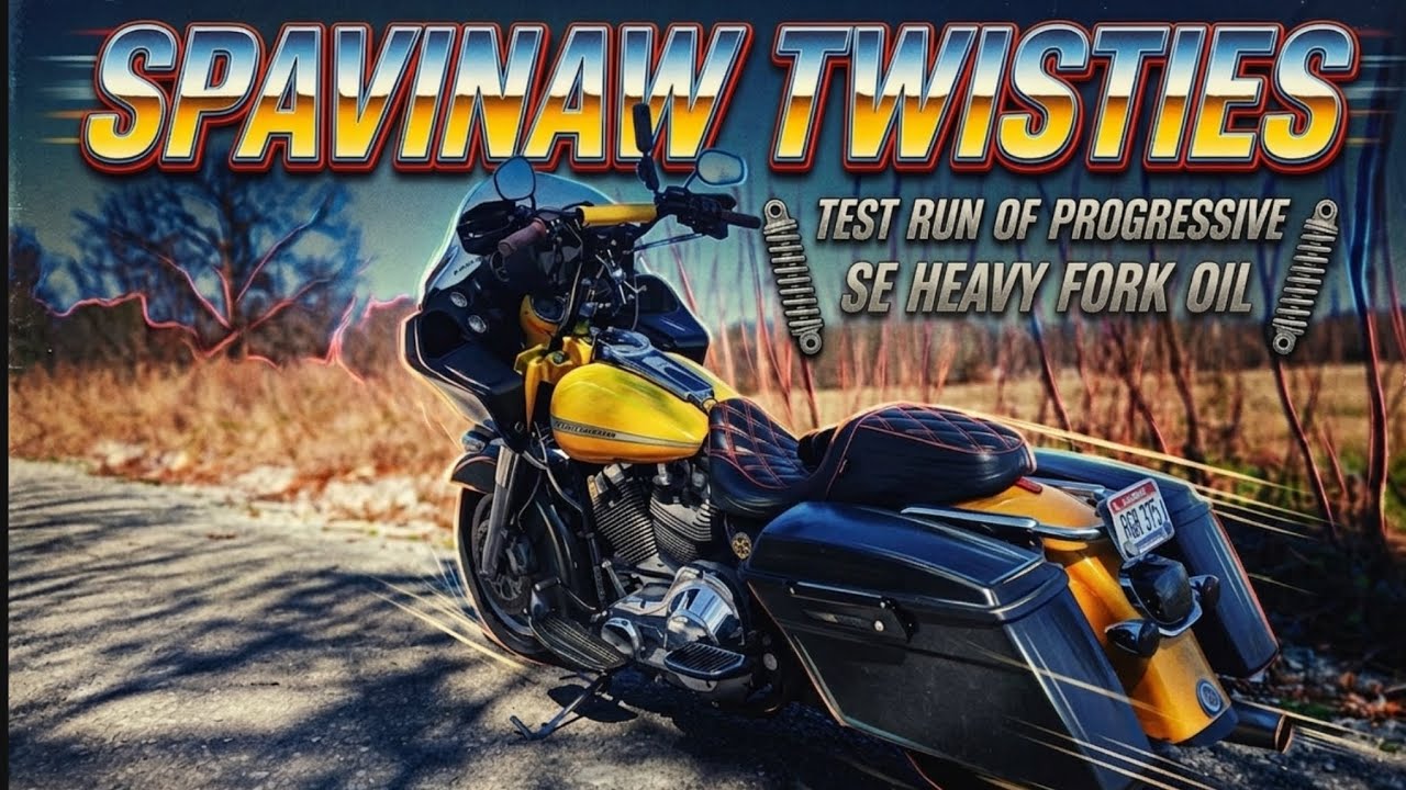 SE Heavy fork oil test ride on Spavinaw twisties