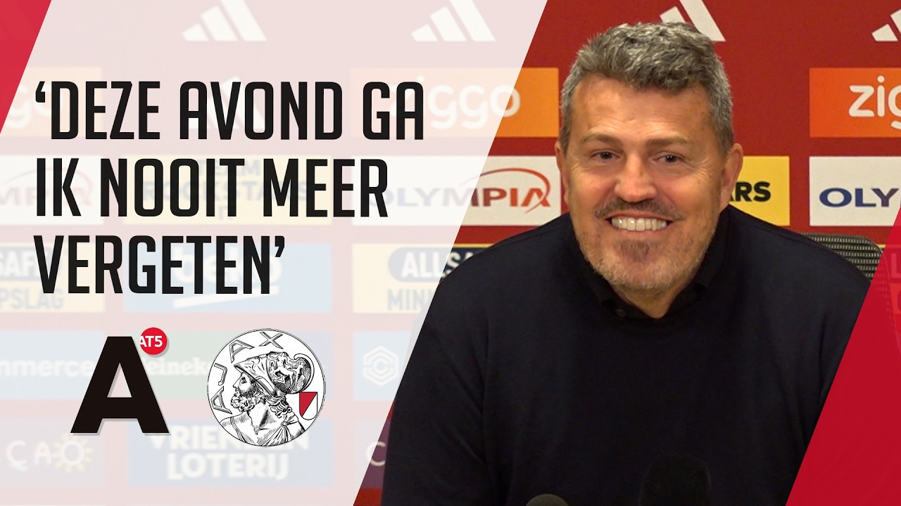Ajax-coach Oscar García geniet van droomdebuut