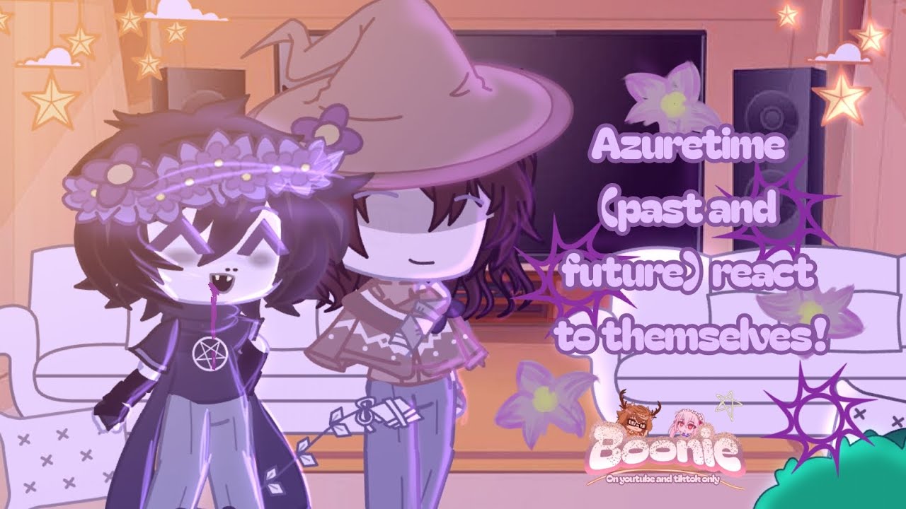 Azuretime (past and future) react to themselves! | Credits after video ends or screenshot of channel