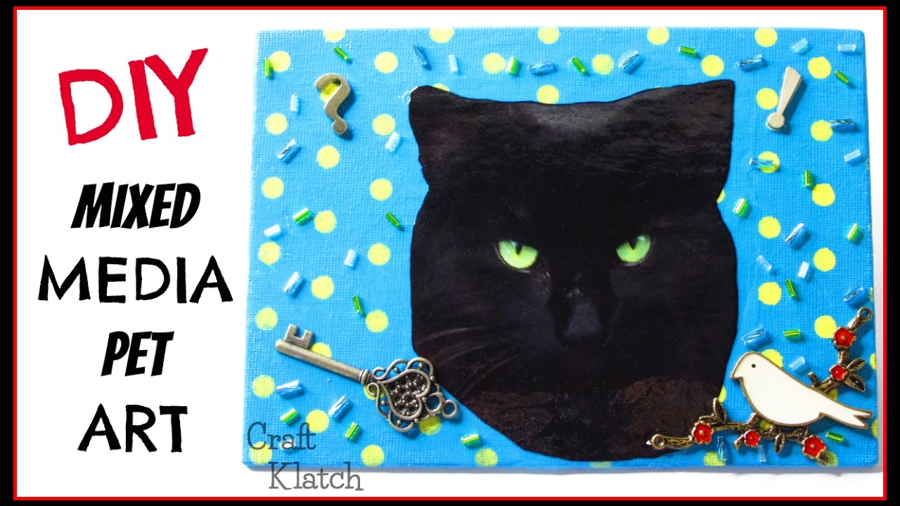 DIY:  How to Make a Mixed Media Pet Art Project | Craft Klatch