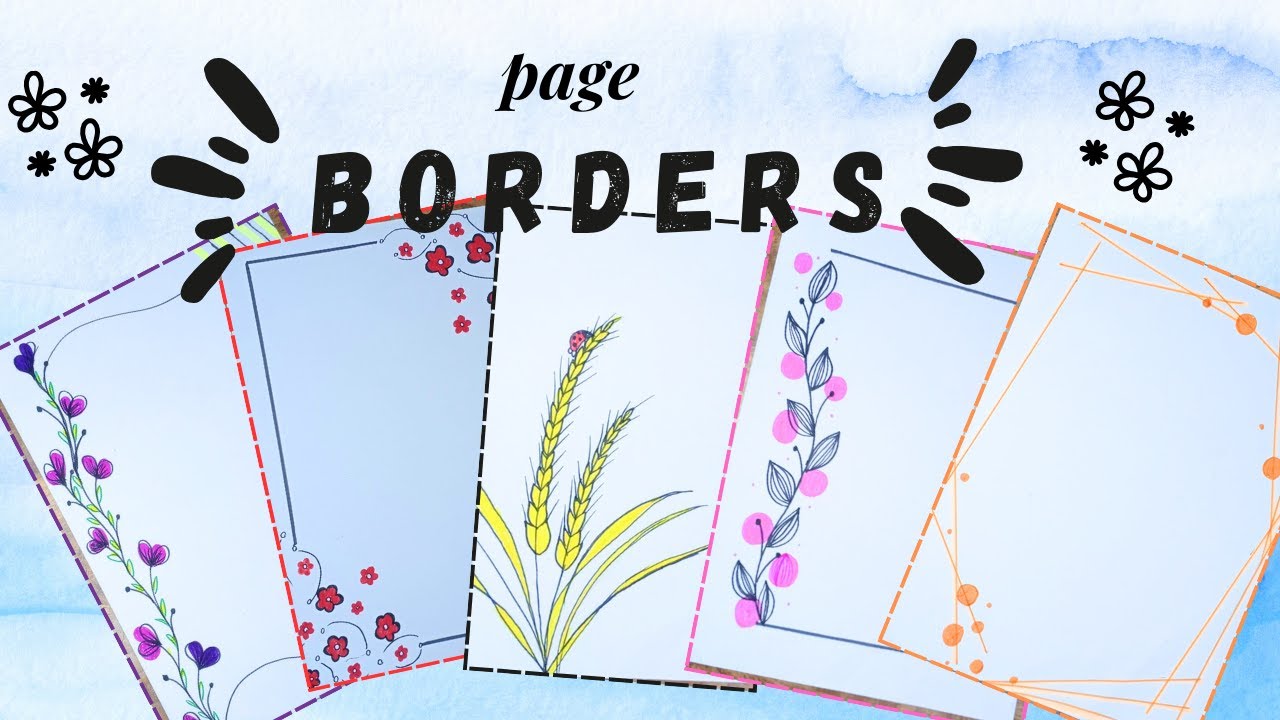 Amazing page border designs       #diy #craft#beutiful #videos#paper