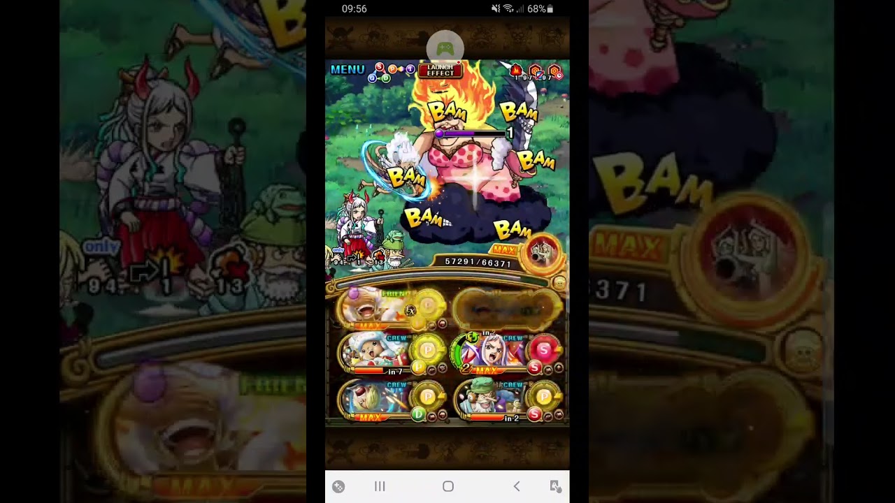 OPTC Harukaa FOREST OF TRAINING MAGNETIC G5 LUFFY + YAMATO LETS CLAIM VICTOTIA PUNK