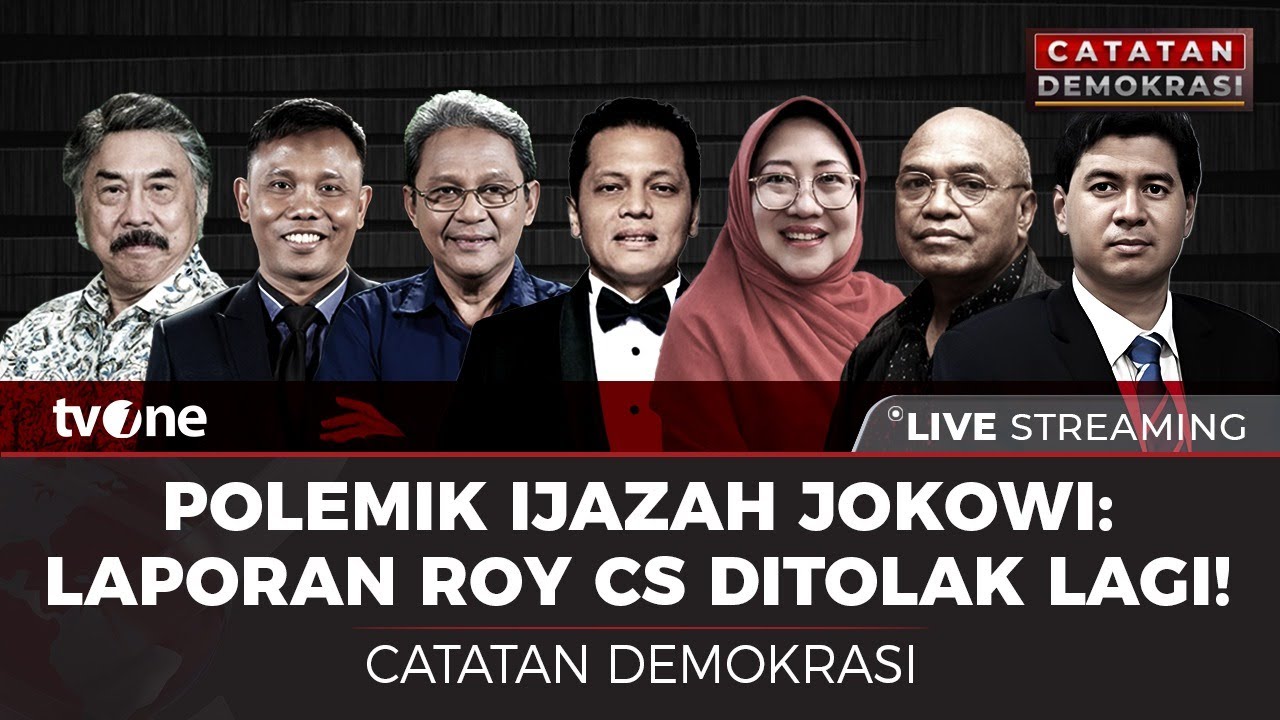 [LIVE] Polemik Ijazah Jokowi: Laporan Roy CS Ditolak Lagi! | Catatan Demokrasi tvOne