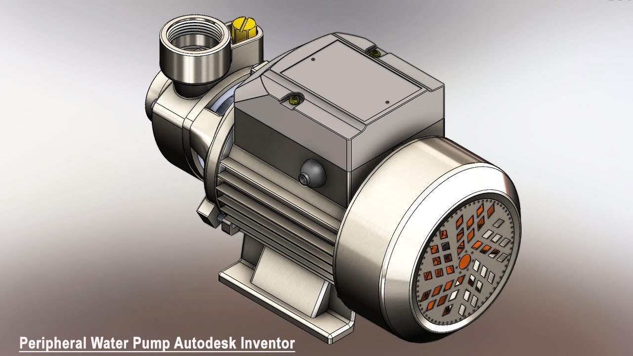 Peripheral Water Pump Assembly Designing Volume_1 || Autodesk Inventor 2024 Tutorial