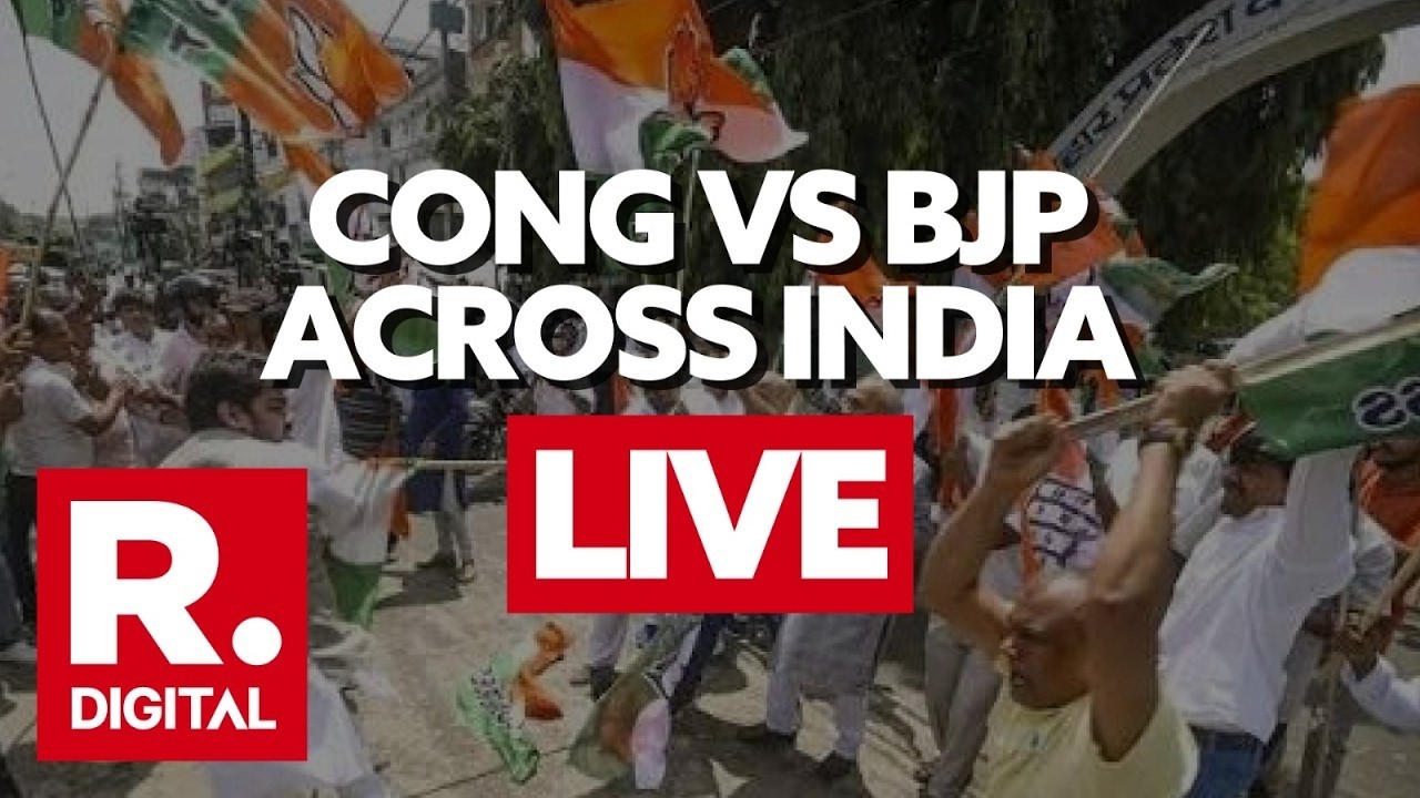 LIVE: BJP & Congress Workers Clash Across States Over Rahul Gandhi&rsquo;s PM House Protest | CJP Protests