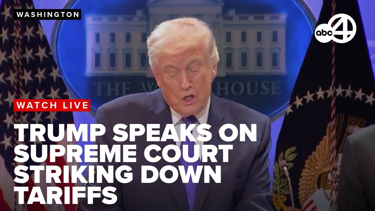 Trump speaks on Supreme Court ruling against tariffs