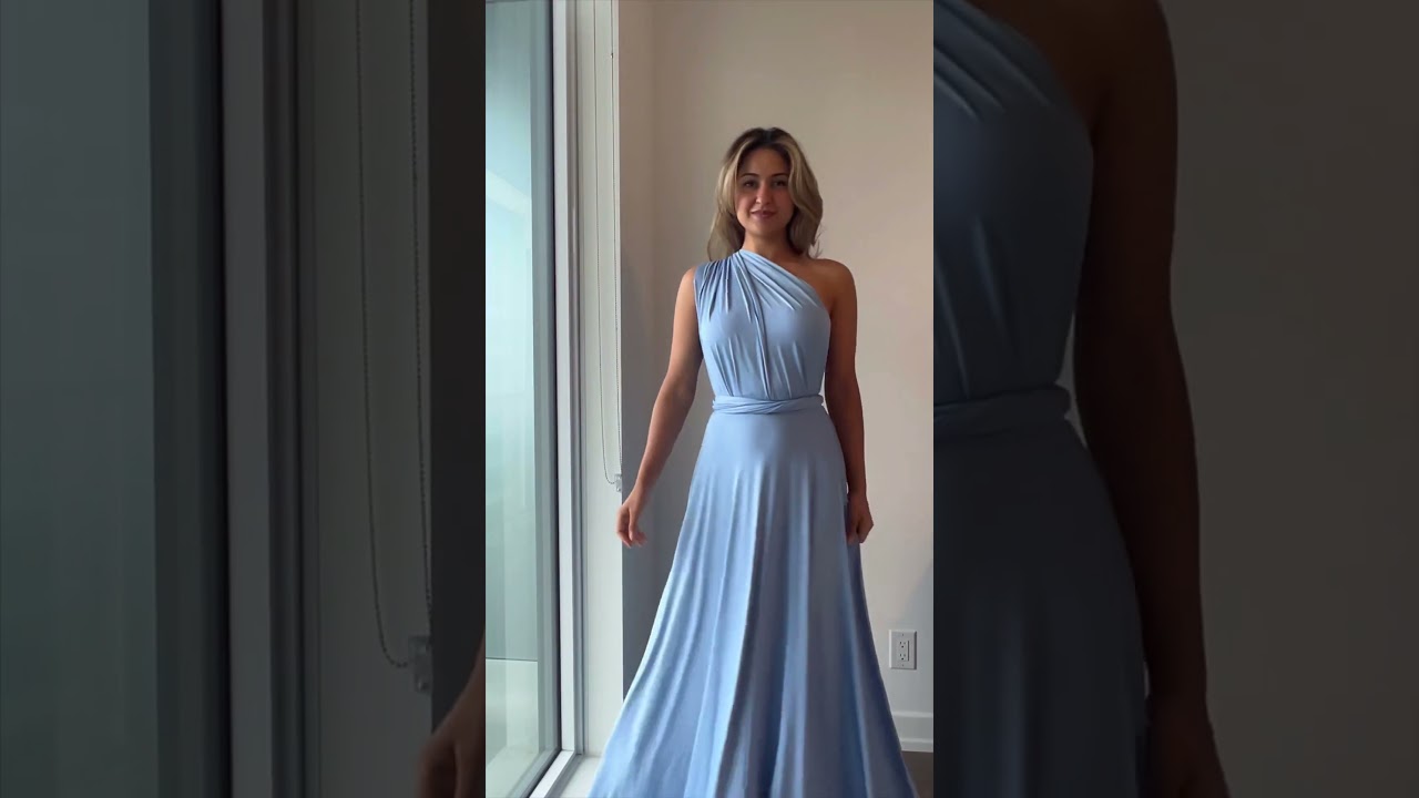 One dress in 72 styles! From @InfinityDressTutorials | #bridesmaiddress #weddingseason