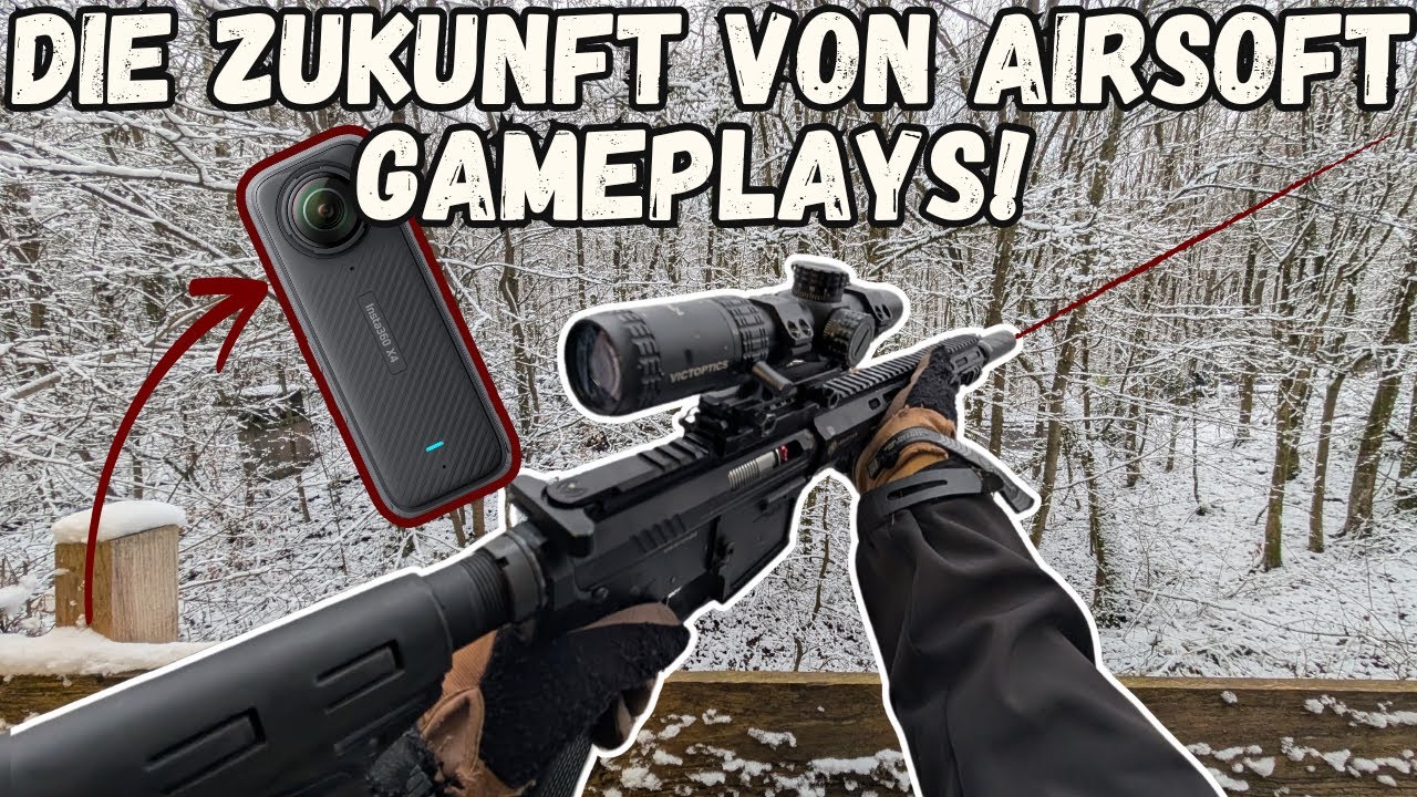 Airsoft im SCHNEE mit 4 Kameraperspektiven! | AREA M Gameplay