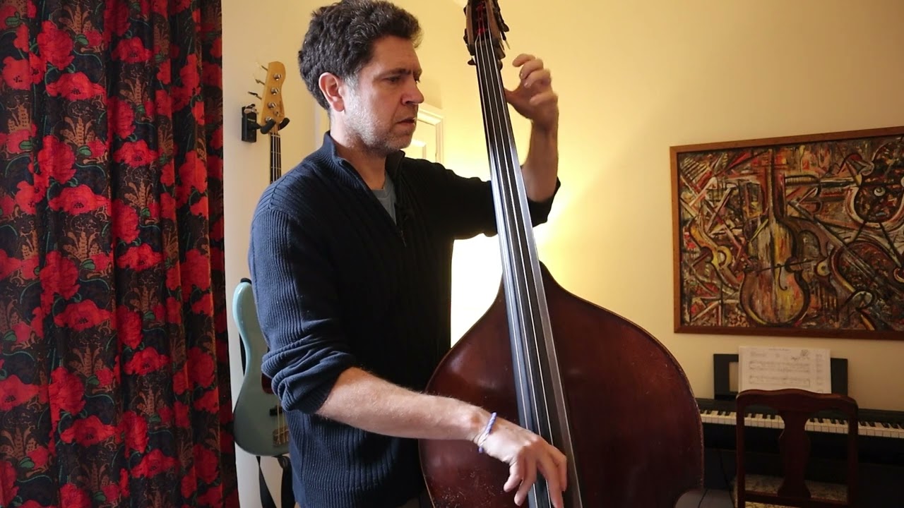 Walking Bass on Softly as a Morning Sunrise #onlinebasslessons #walkingbass #jazzbass #shorts