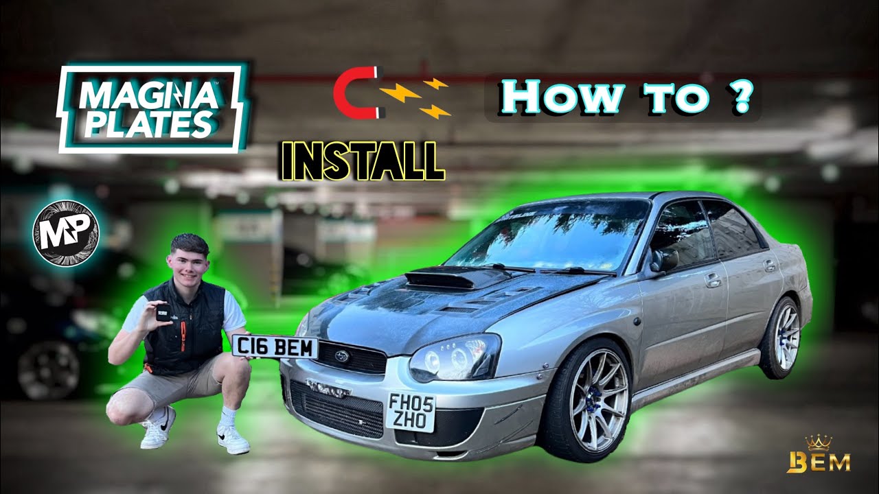 How To Fit Magna Plates To You're Car! MAGNETIC NUMBER PLATES