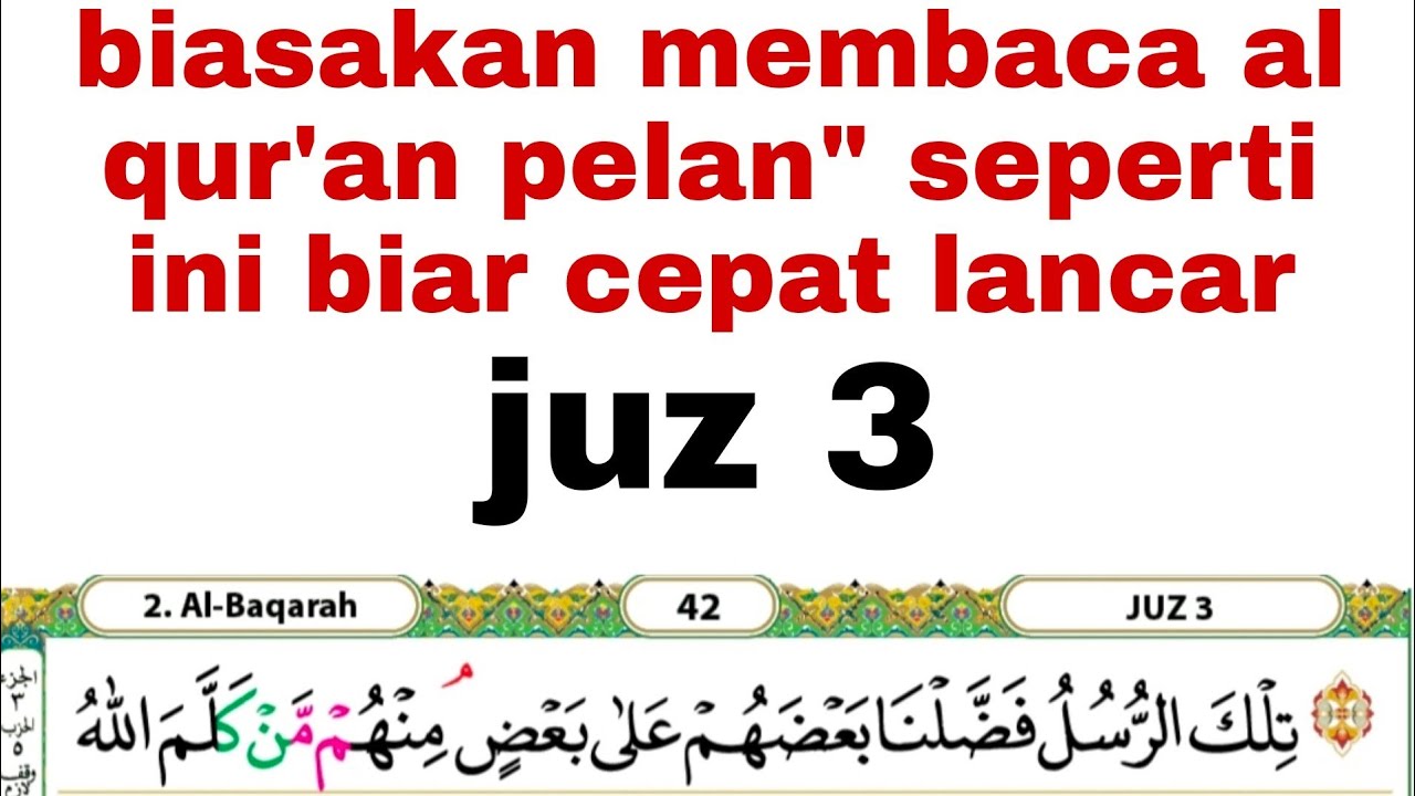 Khusus yang terbata bata bisa pakai nada ini saja #juz03