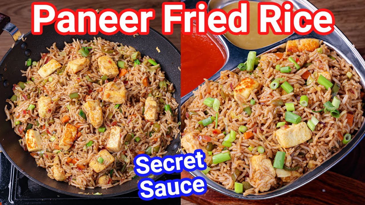 Paneer Fried Rice Recipe with Secret Sauce - Perfect Street Style | Veg Paneer Fry Rice