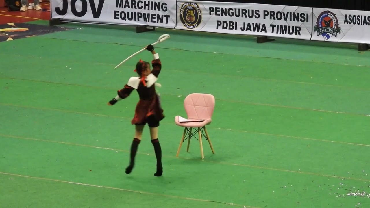 LOMBA COLOR GUARD TINGKAT SD NO PESERTA 6 (KEDIRI MARCHING COMPETITION 8 TAHUN 2024)