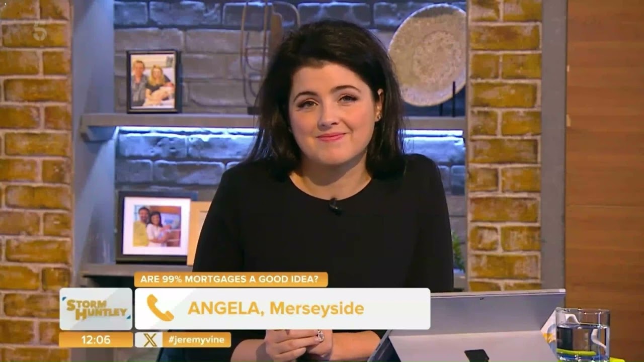 Are 99% mortgages a good idea?  Paula Higgins features on Channel 5 Storm Huntley show to discuss.