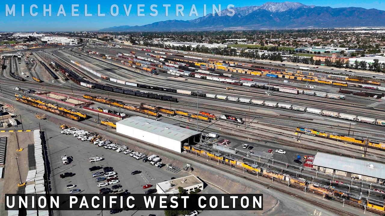 Above the Rails at Union Pacific's West Colton Hump Yard