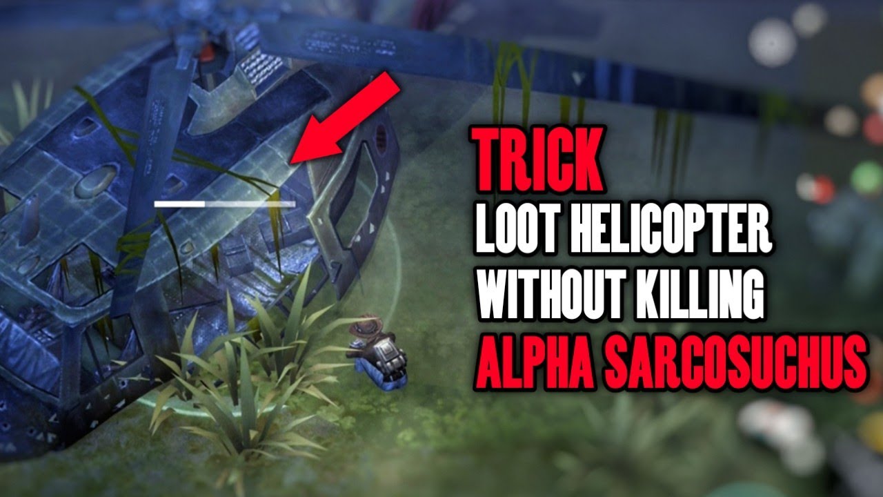 Trick To Farm Swamp without killing Alpha Sarcosuchus | Jurassic Survival