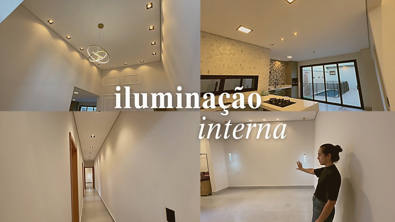 TOUR PELA ILUMINAÇÃO INTERNA DA CASA! TODA EM LED