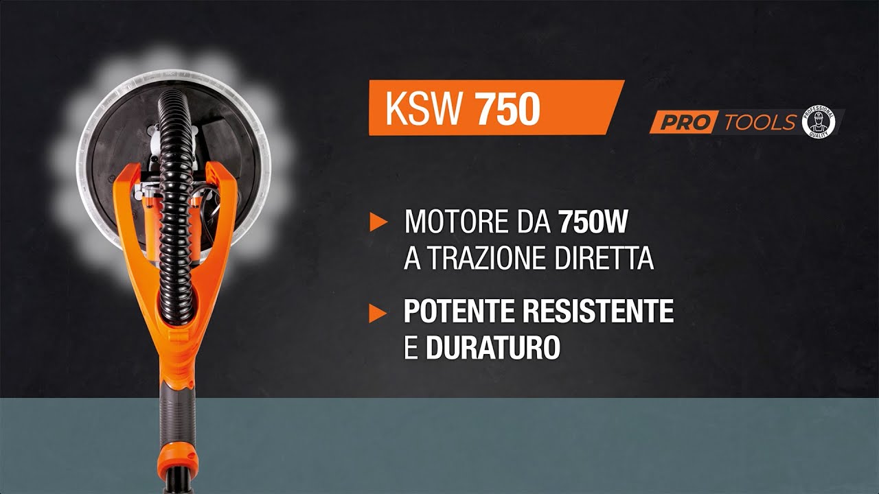KSW 750 | Levigatrice per cartongesso | Motore da 750W | Power tools