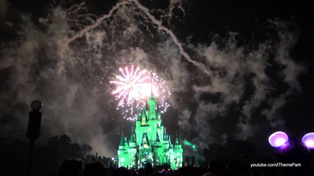 Holiday Wishes Fireworks Finale (2013 Christmas) Magic Kingdom Walt Disney World