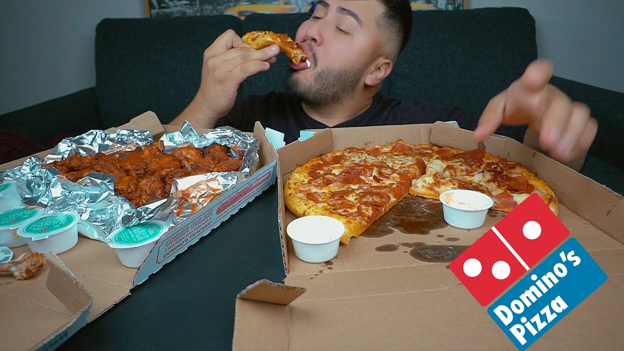 DOMINOS PIZZA MUKBANG - Ultimate Cheat Day