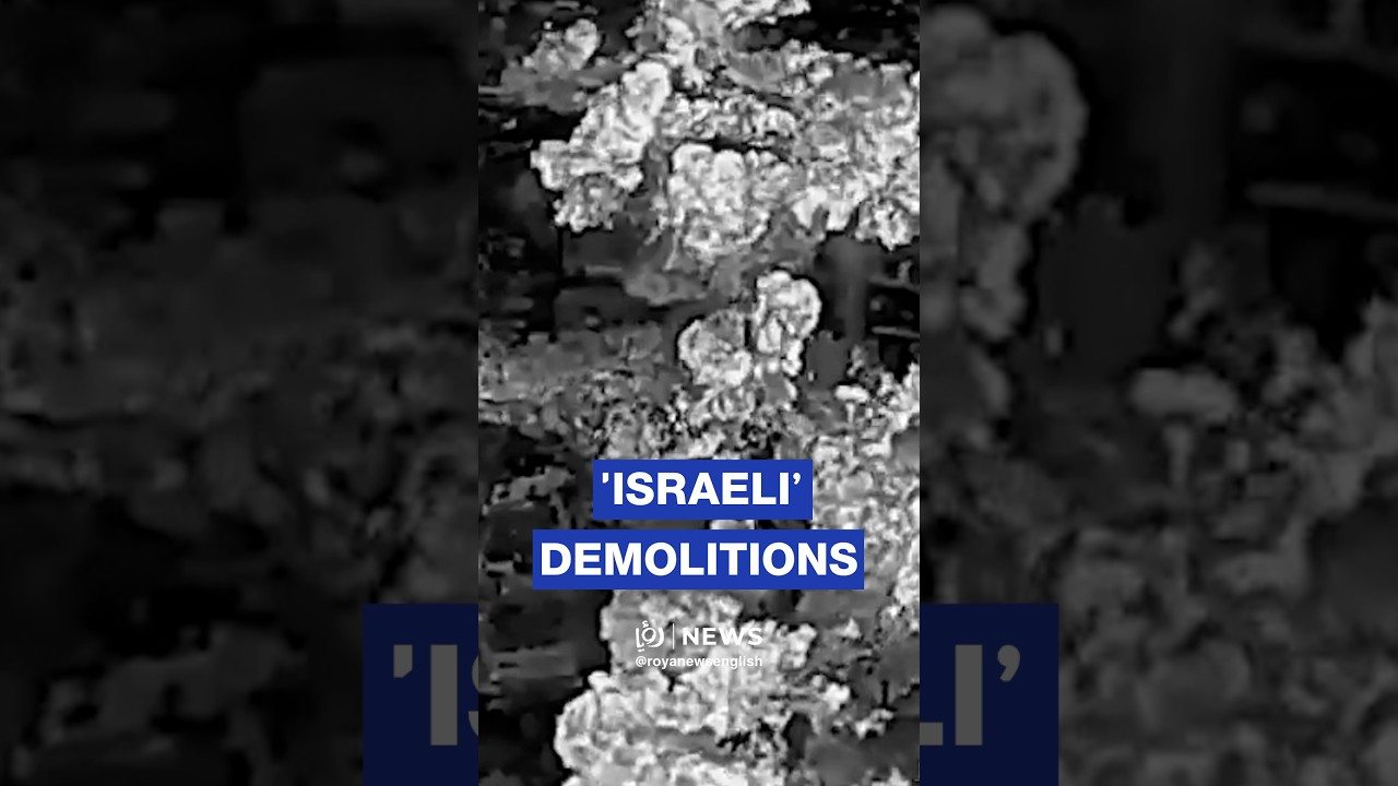 &lsquo;Israeli&rsquo; army footage of demolitions in southern Lebanon town