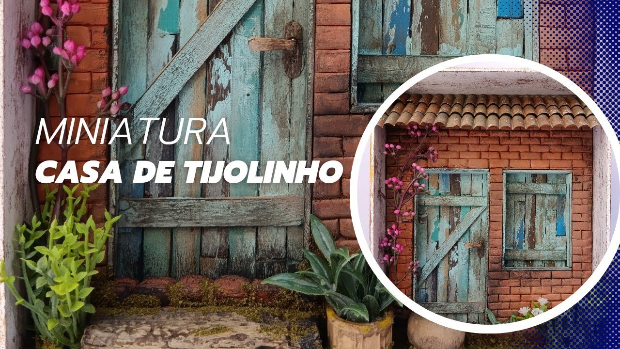 Faça você mesmo essa linda peça de Diorama em tijolinho a vista/ do programa do Rogério Chiaravalli