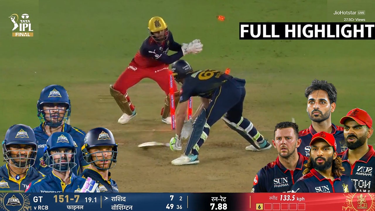 RCB vs GT FINAL IPL 2026 full highlights, Bangalore vs Gujarat IPL 2026 FINAL Full Highlights