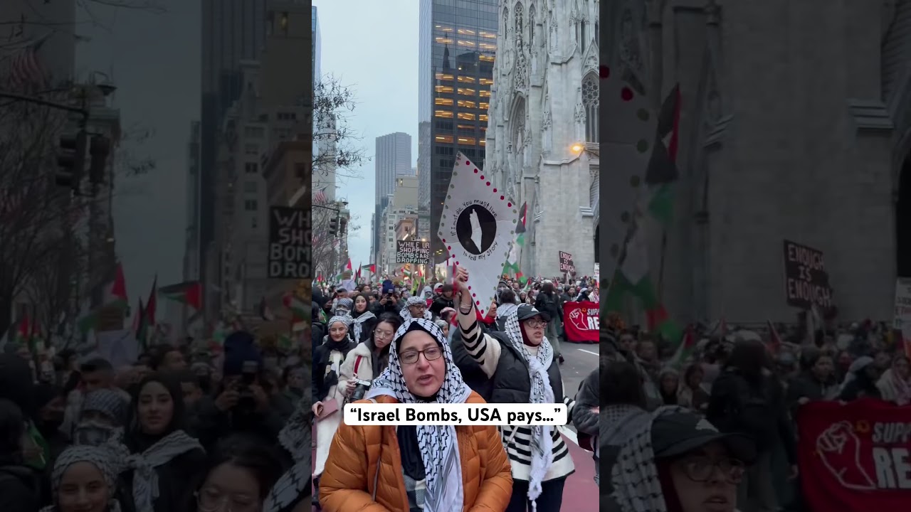 🇵🇸 New York City Manhattan Pro Palestinian Protests