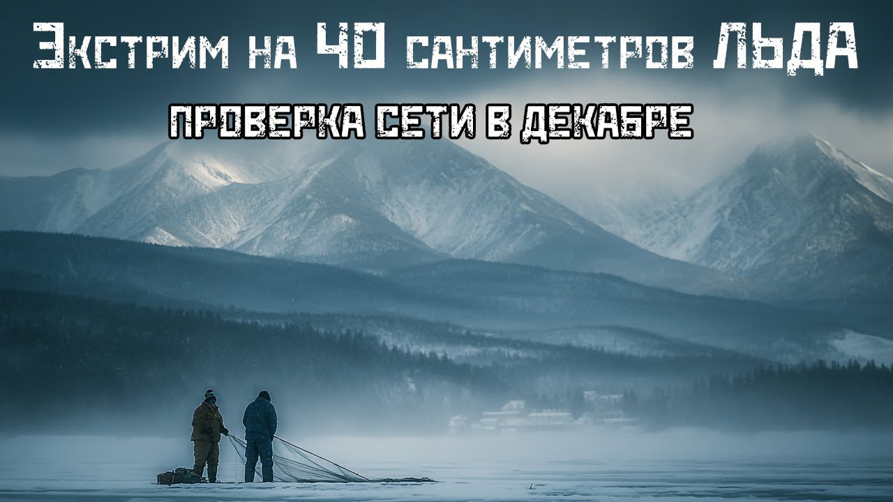 Рыбалка: ЭКСТРИМ на 40 СМ ЛЬДА! 🧊 Проверяем Сеть в Декабре: Секреты Рыболова