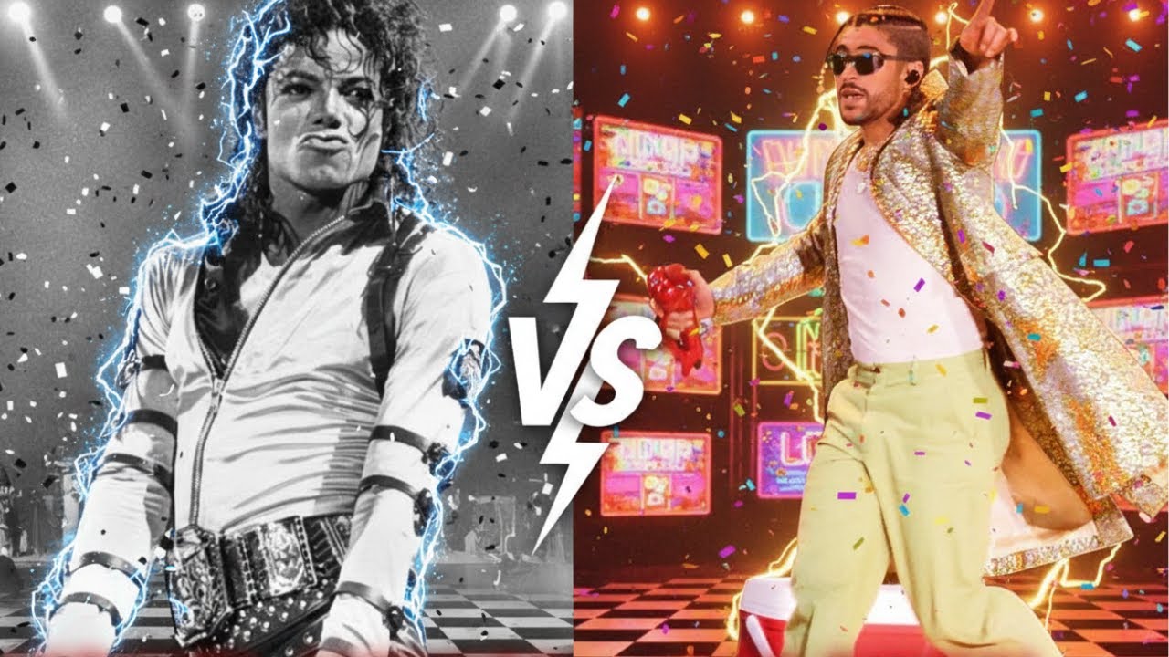 🔥 “¡LEYENDAS EN GUERRA! Michael Jackson vs Bad Bunny: ¿Quién DOMINA la música mundial?” 🎤💥