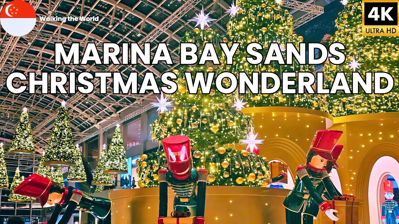 The Nutcracker Christmas at Marina Bay Sands 2025 🎄 Singapore Festive Walk [4K]