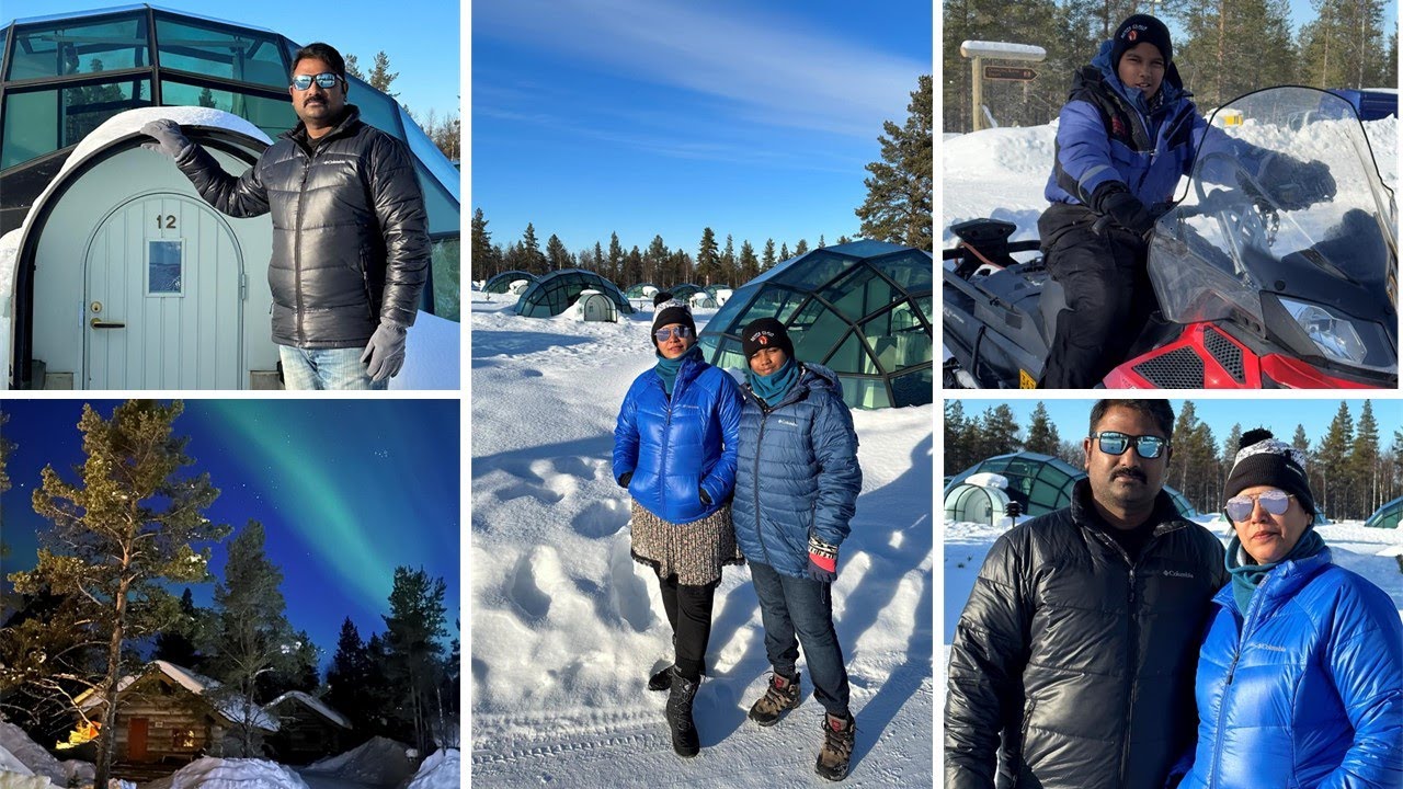 Kakslauttanen Arctic Resort #7 - Forest Trails #travel #forest #skiing 👌🏂🦌#viral #viralvideo