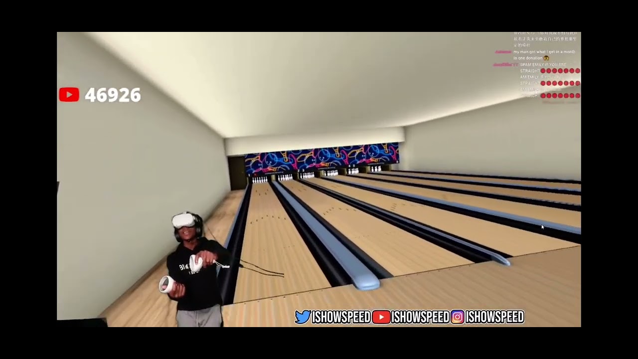 Speed throw his oculus controller to his Monitor￼￼