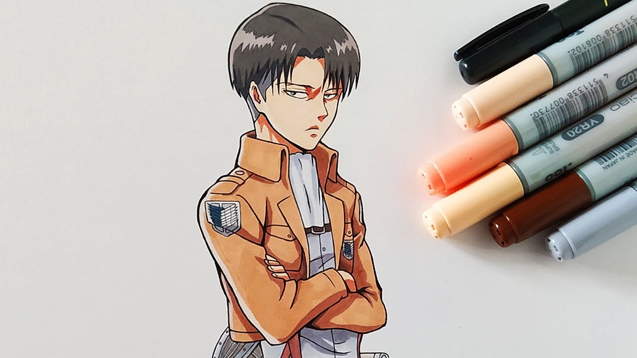 How To Draw Levi Ackerman - Step By Step Tutorial | Attack on Titan/ Shingeki no Kyojin