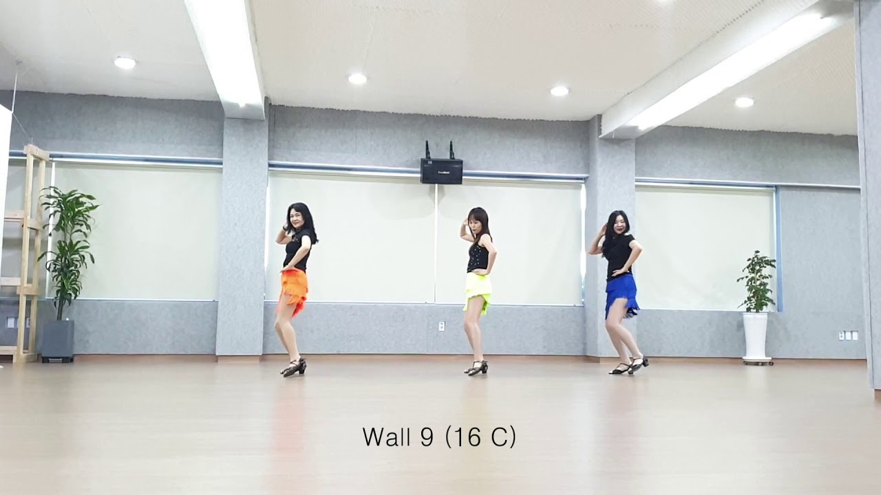 Salsa Bonita - Line Dance (Demo&Teach) 살사 배우기 La isla Bonita Salsa Remix by Dj G Martini